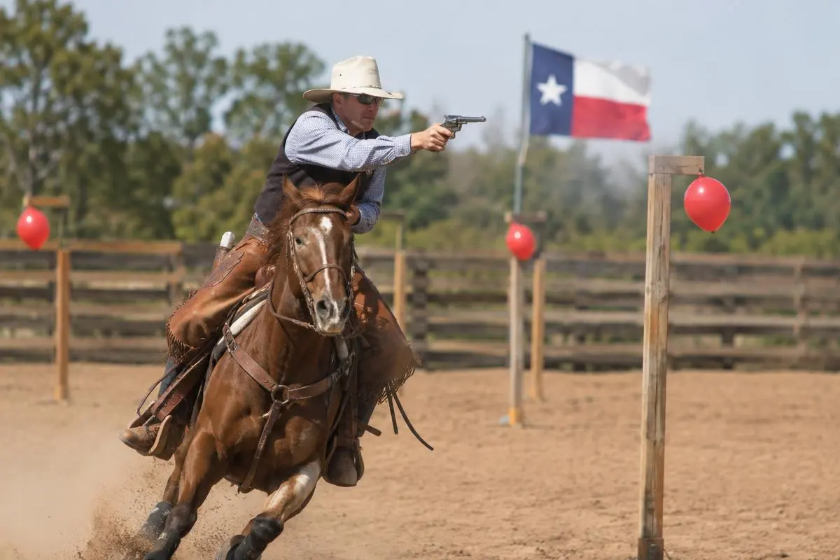 Competitor navigating a course