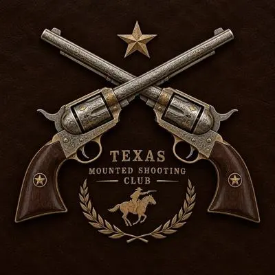 Texas Smokin' Guns crossed pistols emblem